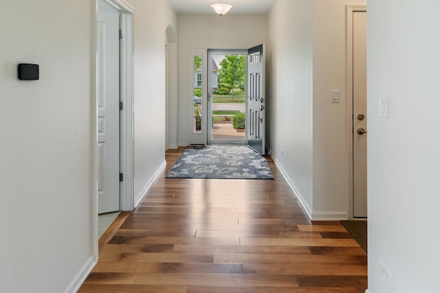 552 Autumn Cir, Pingree Grove, IL 60140 - foyer entrance featuring hardwood / wood-style floors and baseboards