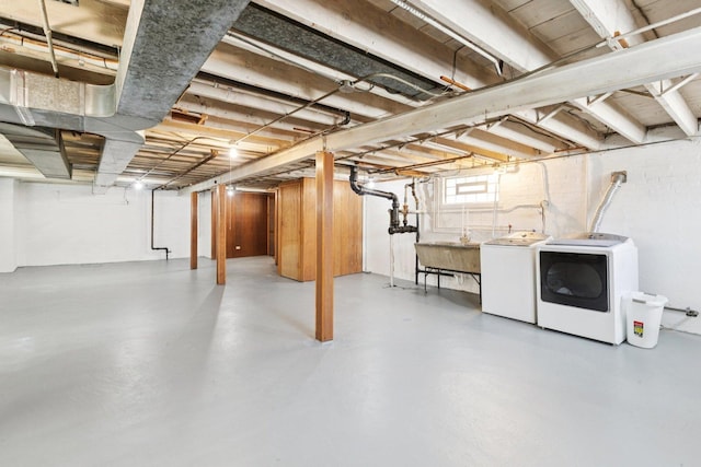 5423 S Rutherford Ave, Chicago, IL 60638 - basement featuring washer and dryer