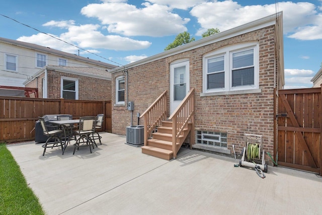 5423 S Rutherford Ave, Chicago, IL 60638 - view of patio with entry steps and a gate