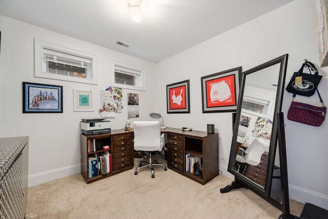 3329 N Bell Ave, Chicago, IL 60618 - office area featuring carpet and baseboards