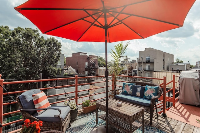 2737 W Thomas St Unit 3, Chicago, IL 60622 - balcony with outdoor lounge area