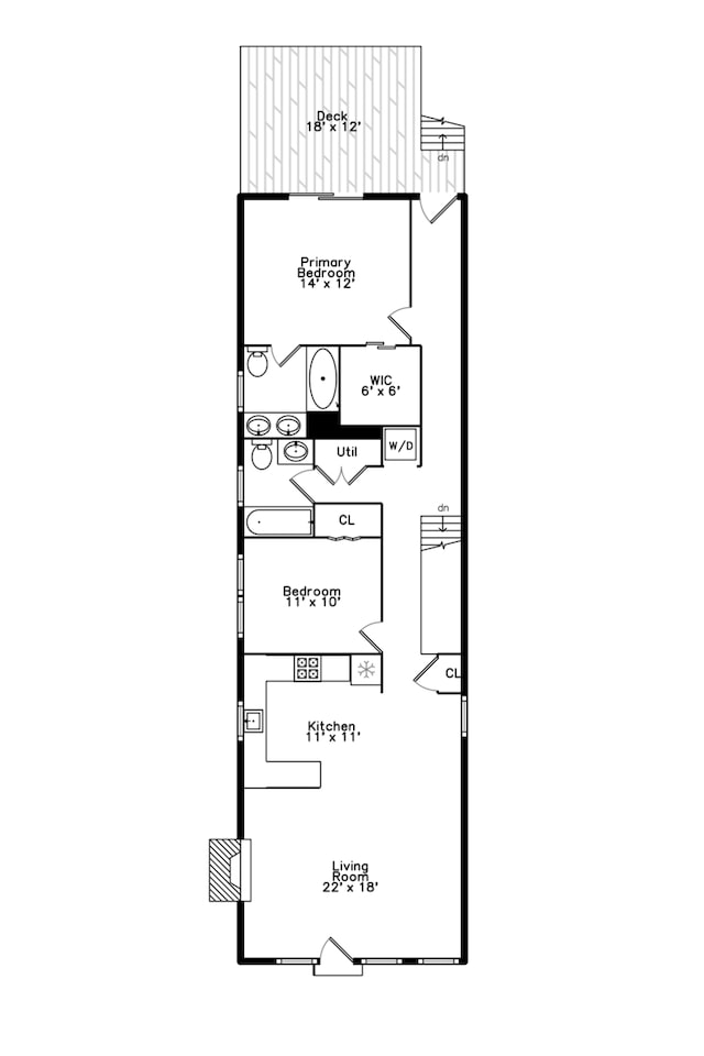 2737 W Thomas St Unit 3, Chicago, IL 60622 - property floor plan