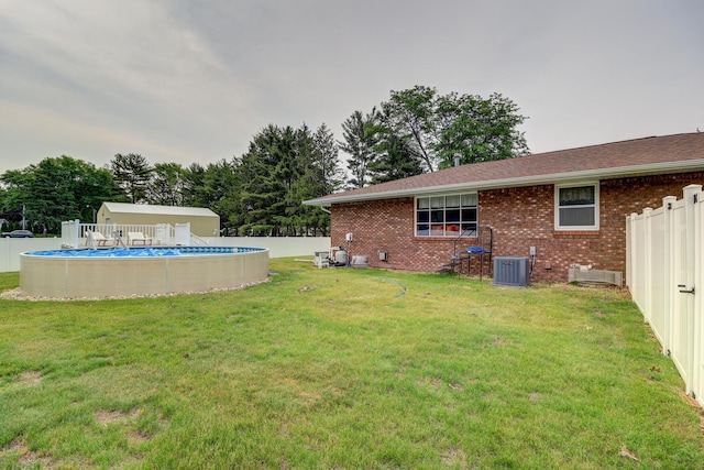 611 Marsha Ln, Rock Falls, IL 61071 - view of yard with central AC unit