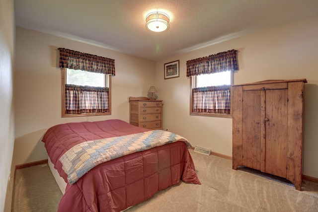 611 Marsha Ln, Rock Falls, IL 61071 - bedroom featuring multiple windows, light colored carpet, and baseboards