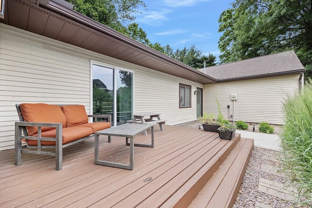 7308 W Lancaster Rd, Peoria, IL 61607 - deck with outdoor lounge area