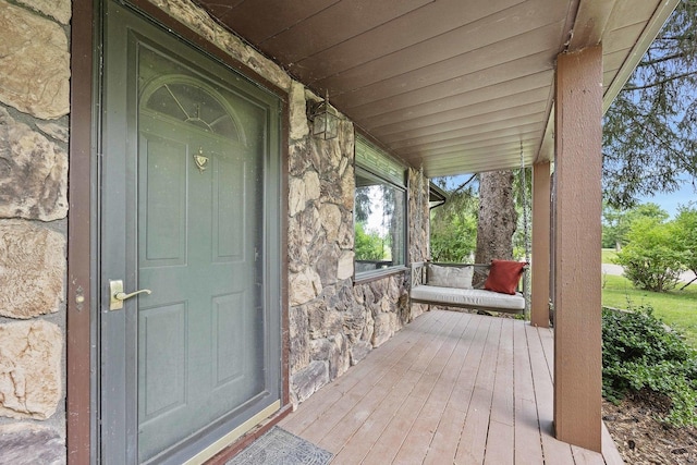 7308 W Lancaster Rd, Peoria, IL 61607 - view of wooden deck
