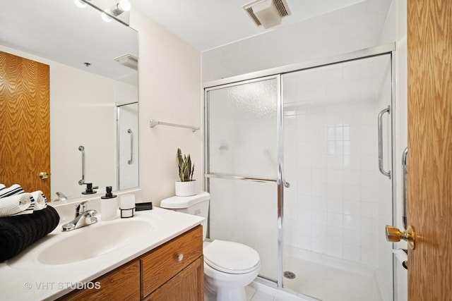 1653 River St Unit 405, Des Plaines, IL 60016 - full bath with a stall shower, vanity, and toilet