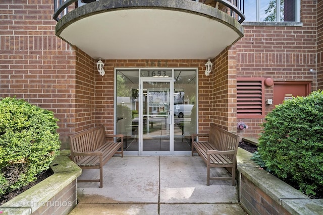 1653 River St Unit 405, Des Plaines, IL 60016 - doorway to property with brick siding
