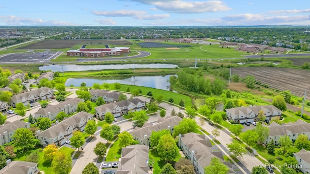 5611 Wildspring Dr, Lake In The Hills, IL 60156 - aerial view of residential area with a nearby body of water