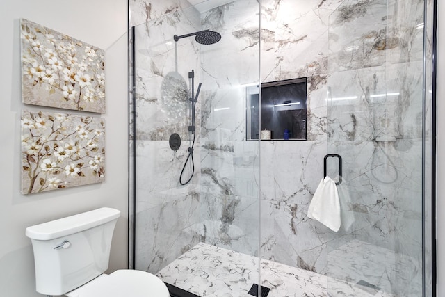 3450 N Central Ave, Chicago, IL 60634 - full bath with a marble finish shower and toilet
