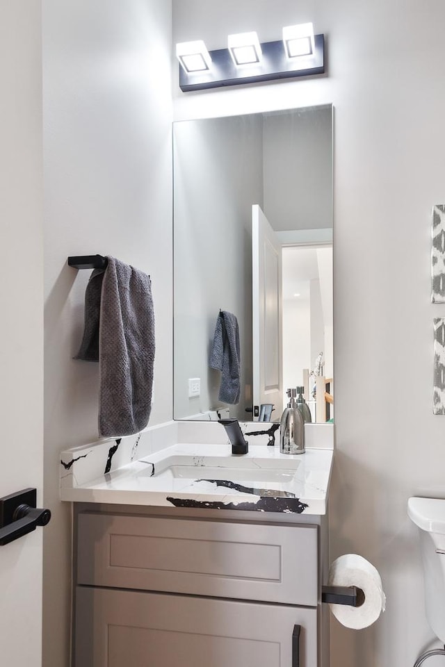 3450 N Central Ave, Chicago, IL 60634 - half bathroom with vanity and toilet