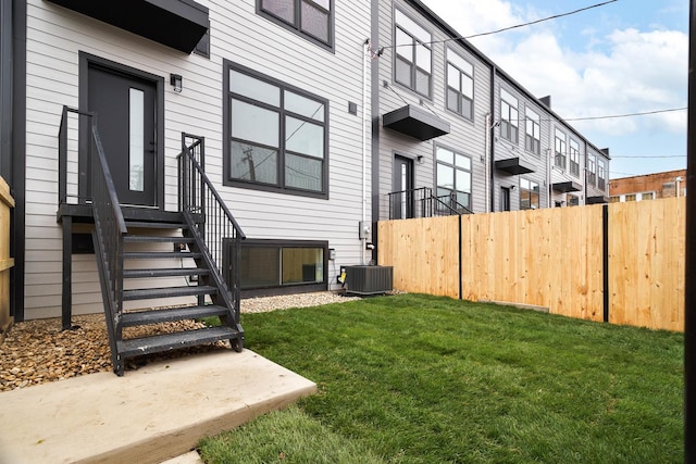 3450 N Central Ave, Chicago, IL 60634 - view of yard featuring entry steps and cooling unit