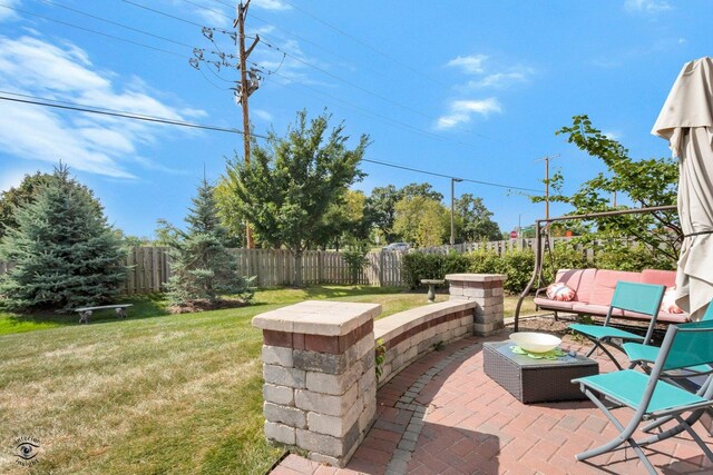 6359 Doral Dr, Gurnee, IL 60031 - view of patio / terrace with an outdoor living space