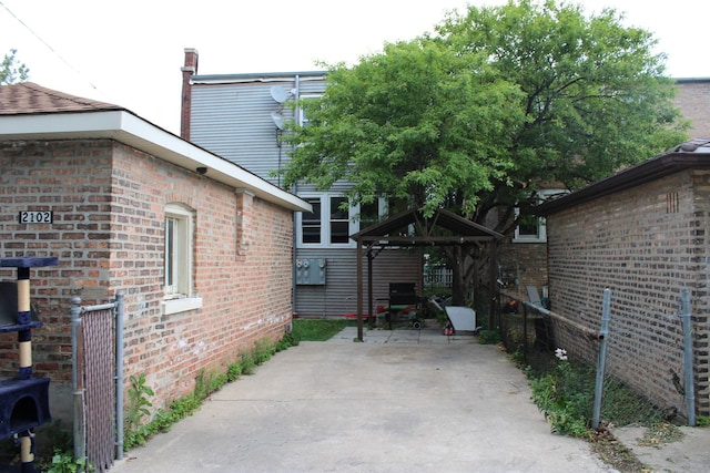 2102 Gunderson Ave, Berwyn, IL 60402 - view of patio / terrace featuring a gazebo