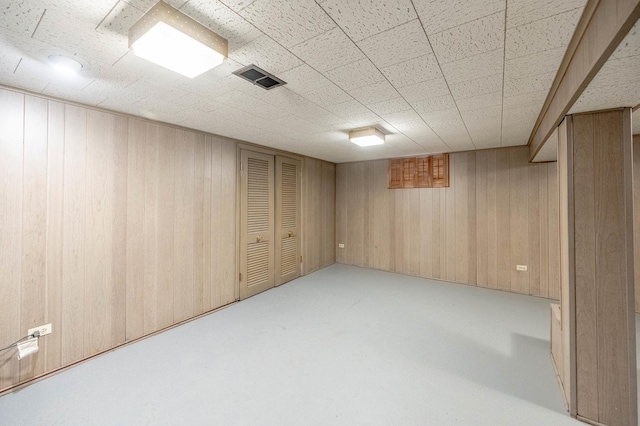 5651 N Osceola Ave, Chicago, IL 60631 - finished basement featuring wood walls