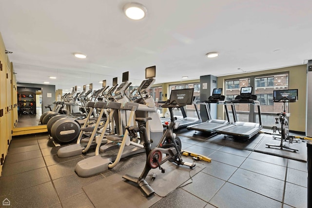 440 N Wabash Ave Unit 2008, Chicago, IL 60611 - gym featuring recessed lighting