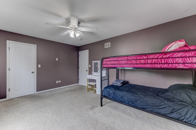 1715 Ivy Ln, Montgomery, IL 60538 - bedroom with carpet floors, baseboards, and a ceiling fan