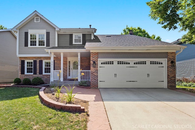 1630 Lois Ann Ln, Naperville, IL 60563 - traditional-style house featuring brick siding, a garage, and driveway