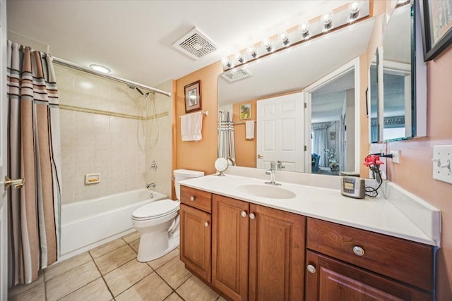 770 Pearson St Unit 604, Des Plaines, IL 60016 - full bathroom with shower / tub combo, tile patterned floors, toilet, and vanity