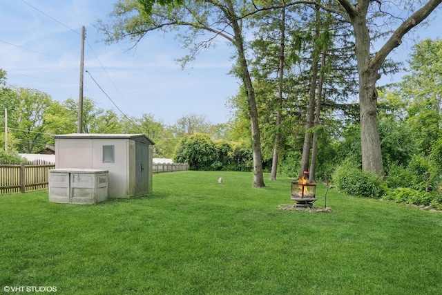 420 Blackhawk Dr, Westmont, IL 60559 - view of yard with an outdoor fire pit
