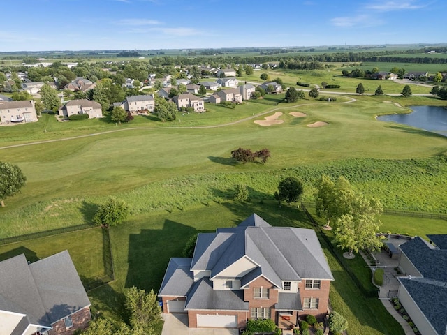 4 Emerald Crest Ct, Bloomington, IL 61705 - aerial perspective of suburban area featuring a golf club and a large body of water