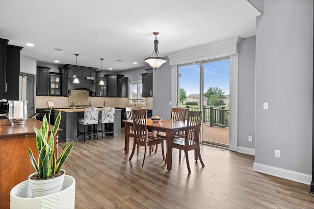 4 Emerald Crest Ct, Bloomington, IL 61705 - dining space with wood finished floors and recessed lighting
