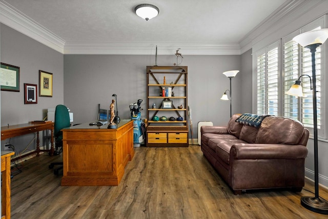 4 Emerald Crest Ct, Bloomington, IL 61705 - office with wood finished floors, healthy amount of natural light, and ornamental molding