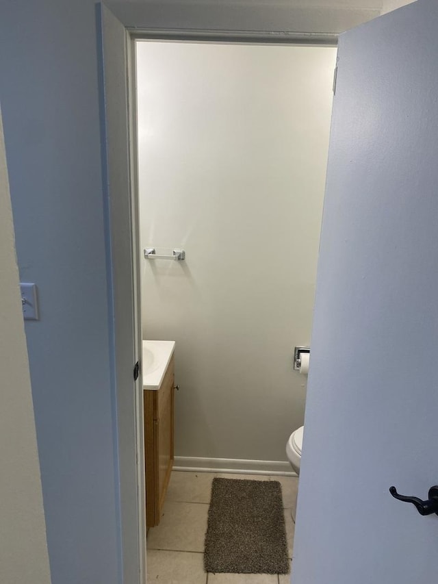 2356 Carnation Dr Unit 0, Crest Hill, IL 60403 - bathroom featuring vanity, toilet, and tile patterned flooring