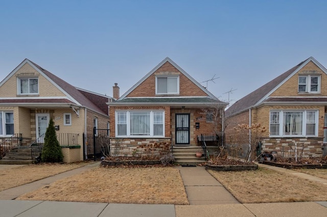 5936 S Keeler Ave, Chicago, IL 60629 - bungalow-style house featuring stone siding and covered porch