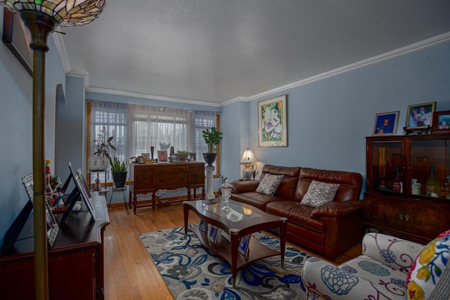 5936 S Keeler Ave, Chicago, IL 60629 - living area featuring crown molding and light wood finished floors