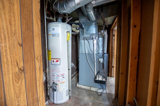 5936 S Keeler Ave, Chicago, IL 60629 - utility room featuring water heater and heating unit
