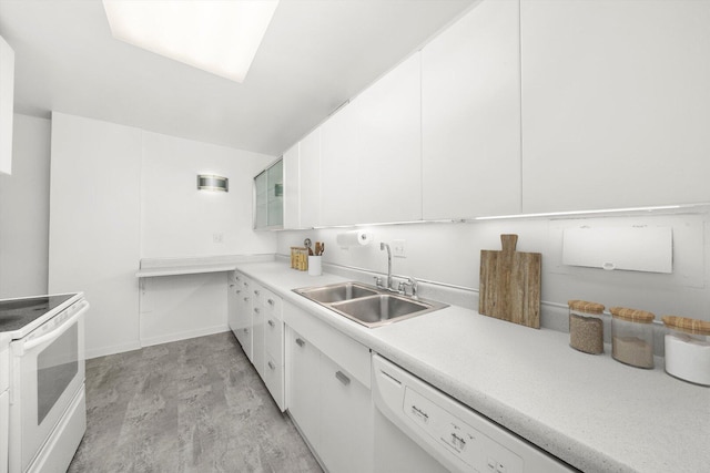 900 N Lake Shore Dr Unit 1104, Chicago, IL 60611 - kitchen with white appliances, white cabinetry, and light countertops
