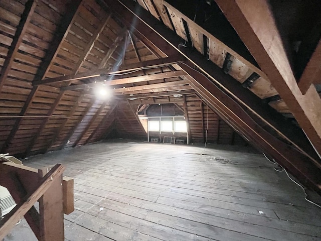 645 E Calhoun St, Woodstock, IL 60098 - unfinished attic with an upstairs landing