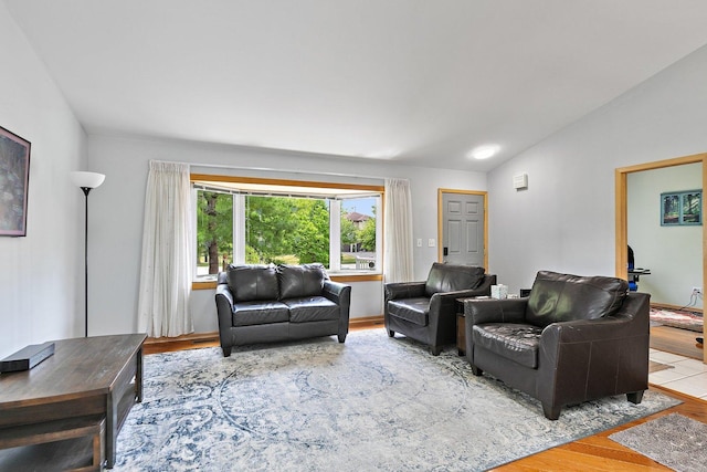 2040 Honey Locust Dr, Algonquin, IL 60102 - living area featuring lofted ceiling and wood finished floors