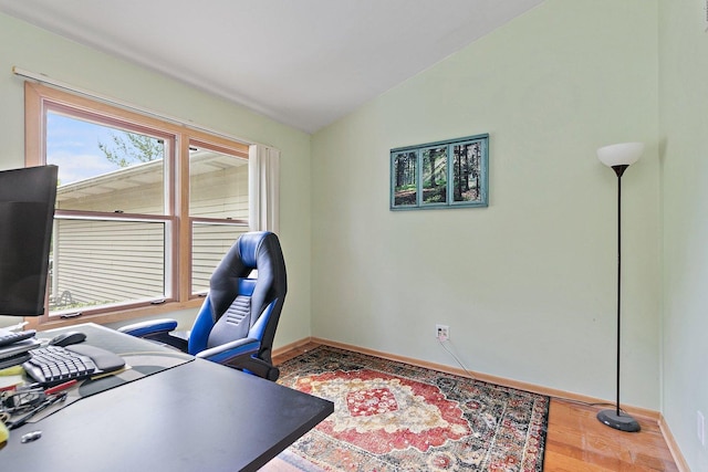2040 Honey Locust Dr, Algonquin, IL 60102 - office featuring vaulted ceiling and wood finished floors
