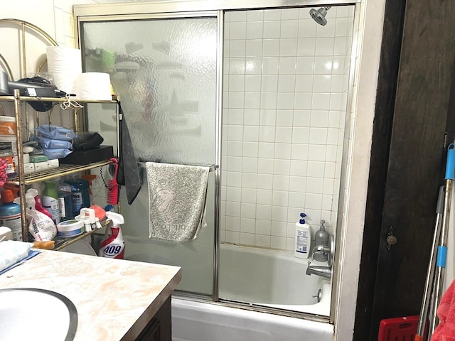 256 W 23rd Pl, Chicago, IL 60616 - bathroom featuring vanity and enclosed tub / shower combo