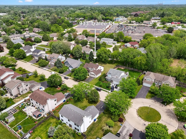 933 Tralee Ct, Gurnee, IL 60031 - aerial perspective of suburban area