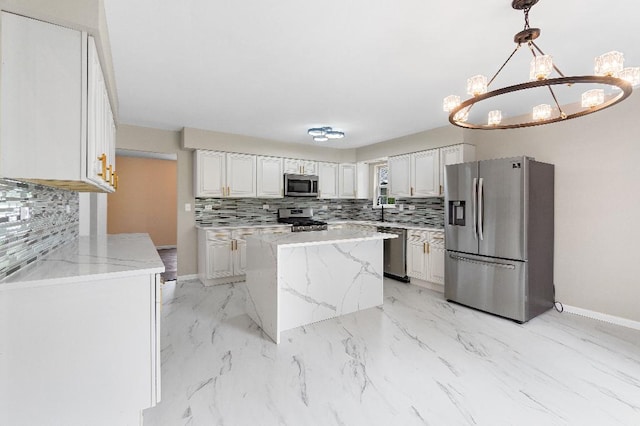 933 Tralee Ct, Gurnee, IL 60031 - kitchen with stainless steel appliances, decorative backsplash, light marble finish floors, and a sink