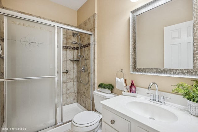 6 Valhalla Ct, Lake In The Hills, IL 60156 - full bath with toilet, a stall shower, and vanity