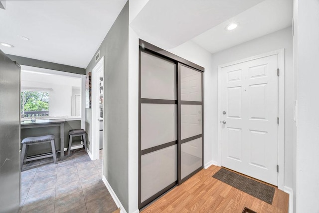 3907 N Harlem Ave Unit 304B, Chicago, IL 60634 - entrance foyer with baseboards and recessed lighting