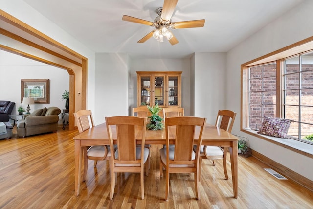 6099 Polo Club Dr, Yorkville, IL 60560 - dining room featuring light wood-style floors and ceiling fan