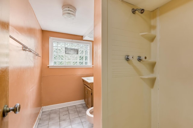 1808 Laurel Ave, Evanston, IL 60201 - full bathroom featuring vanity, baseboards, and tile patterned floors