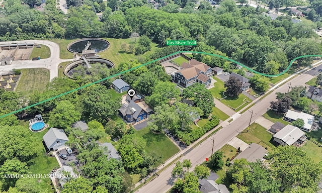 1616 Riverside Ave, Saint Charles, IL 60174 - aerial perspective of suburban area featuring property boundaries highlighted