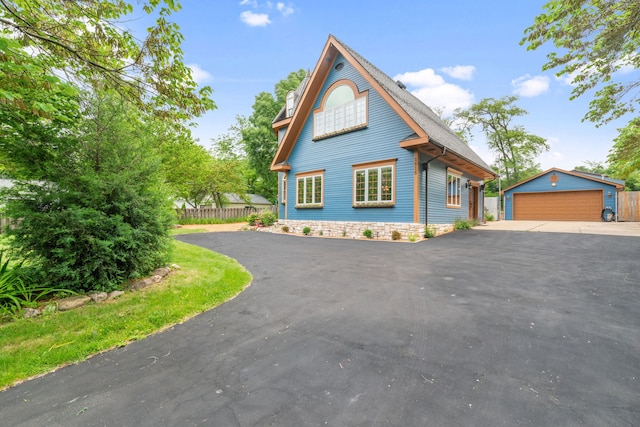 1616 Riverside Ave, Saint Charles, IL 60174 - view of front of home featuring an outbuilding and a garage