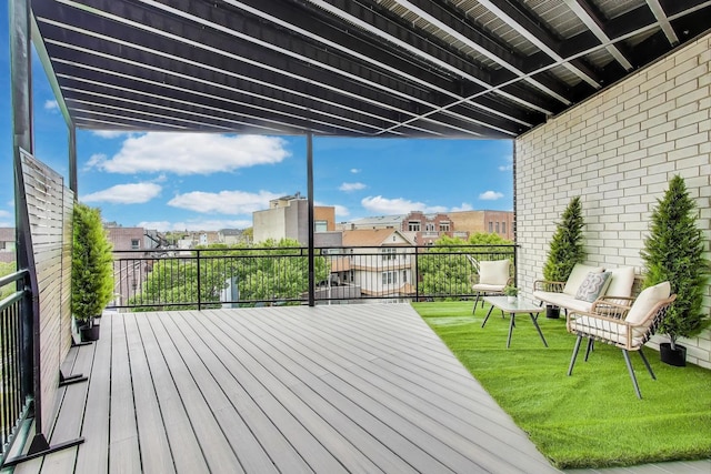 613 N Ogden Ave Unit 4W, Chicago, IL 60642 - view of wooden terrace