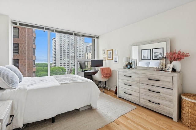 1400 N State Pkwy Unit 9F, Chicago, IL 60610 - bedroom featuring light wood-style flooring and multiple windows