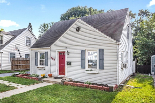 475 S Edison Ave, Elgin, IL 60123 - cape cod home featuring a shingled roof and cooling unit