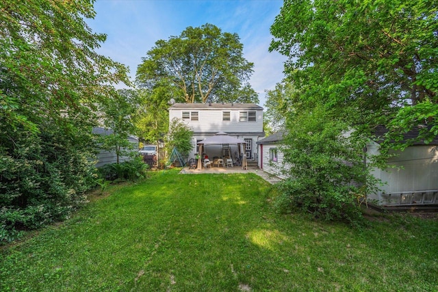 475 S Edison Ave, Elgin, IL 60123 - back of house featuring a gazebo, a patio, and a lawn