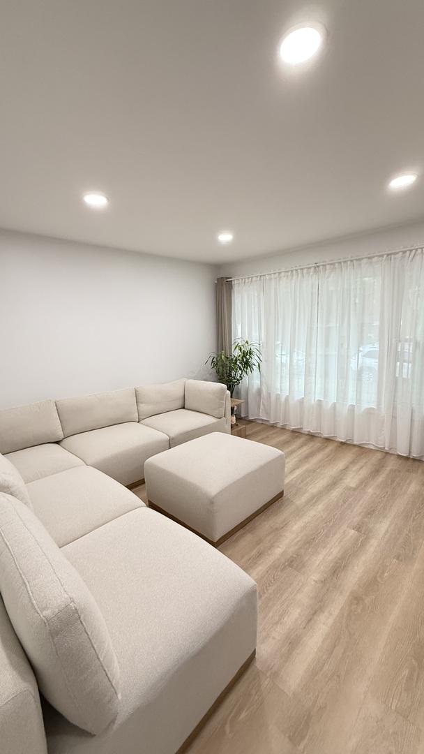 532 W 27th St, Chicago, IL 60616 - living area featuring recessed lighting, light wood-style flooring, and healthy amount of natural light