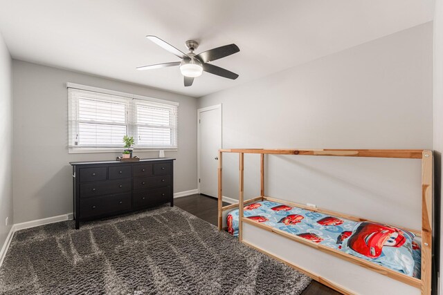 7141 W 72nd St, Chicago, IL 60638 - bedroom with baseboards and a ceiling fan
